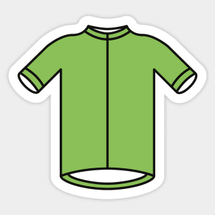 Green Sprinters Cycling Jersey Pattern Sticker